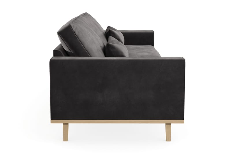 Copenhagen 4-sits Sammetssoffa - Mörkgrå - Möbler - Soffa - 4 sits soffa