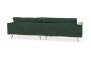 Copenhagen 4-sits Sammetssoffa - Mörkgrön - Möbler - Soffa - 4 sits soffa