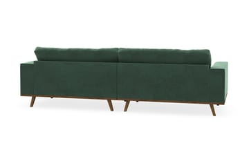 Copenhagen 4-sits Sammetssoffa - Mörkgrön - Möbler - Soffa - 4 sits soffa