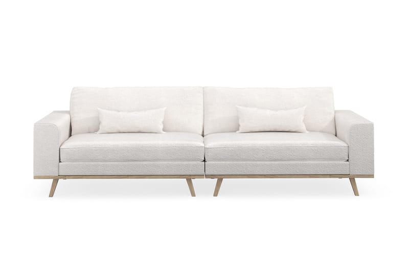 Copenhagen 4-sits Soffa i Bouclé - Vit - Möbler - Soffa - 4 sits soffa