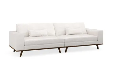Copenhagen 4-sits Soffa i Bouclé - Vit - Möbler - Soffa - 4 sits soffa