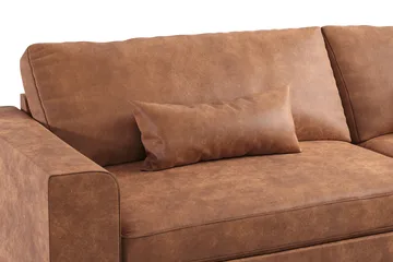 Copenhagen 4-sits Soffa i Konstläder - Brun - Möbler - Soffa - 4 sits soffa