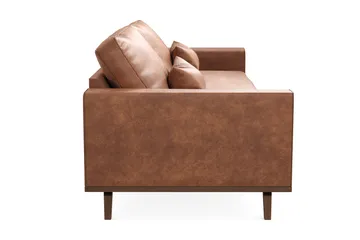 Copenhagen 4-sits Soffa i Konstläder - Brun - Möbler - Soffa - 4 sits soffa