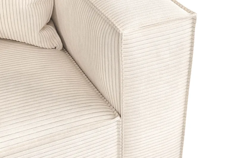 Cubo 4-sits Djup Modulsoffa i Manchester - Beige - Möbler - Soffa - 4 sits soffa