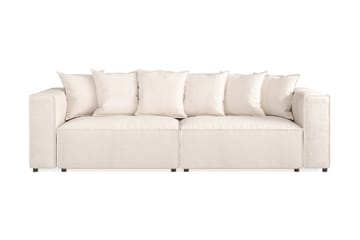 Cubo 4-sits Djup Modulsoffa i Tyg - Beige - Möbler - Soffa - 4 sits soffa