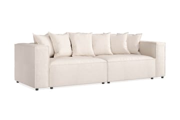 Cubo 4-sits Djup Modulsoffa i Tyg - Beige - Möbler - Soffa - 4 sits soffa