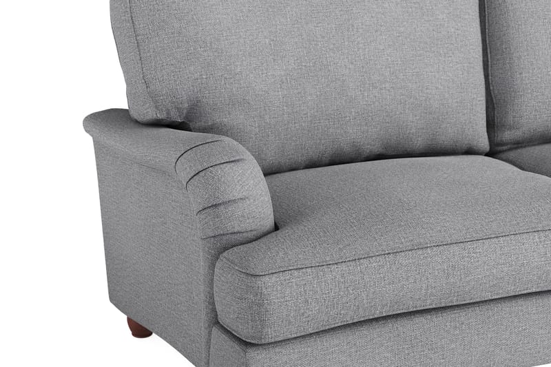 Howard Lyx 4-sits Svängd Tygsoffa - Ljusgrå - Möbler - Soffa - 4 sits soffa