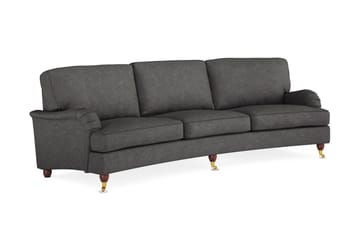 Howard Lyx 4-sits Svängd Tygsoffa - Mörkgrå - Möbler - Soffa - 4 sits soffa