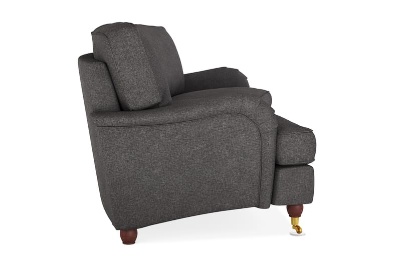 Howard Lyx 4-sits Svängd Tygsoffa - Mörkgrå - Möbler - Soffa - 4 sits soffa