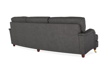 Howard Lyx 4-sits Svängd Tygsoffa - Mörkgrå - Möbler - Soffa - 4 sits soffa