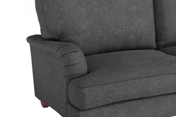 Howard Lyx 4-sits Svängd Tygsoffa - Mörkgrå - Möbler - Soffa - 4 sits soffa