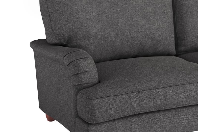 Howard Lyx 4-sits Svängd Tygsoffa - Mörkgrå - Möbler - Soffa - 4 sits soffa