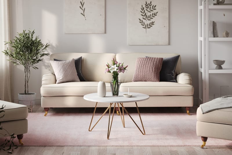 Howard Lyx 4-sits Tygsoffa - Beige - Möbler - Soffa - 4 sits soffa