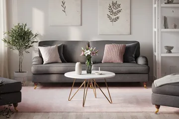 Howard Lyx 4-sits Tygsoffa - Mörkgrå - Möbler - Soffa - 4 sits soffa