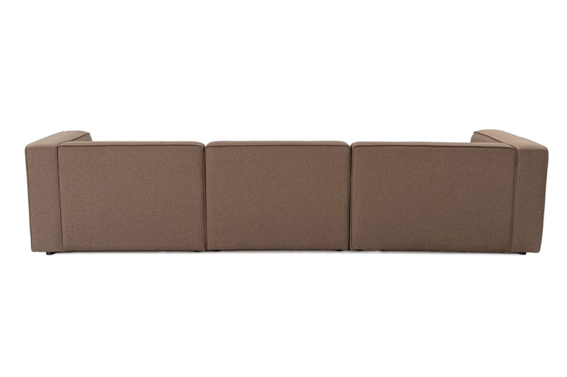 4-sits Soffa med Divan Abbas - Brun - Möbler - Soffa - Divansoffa & schäslongsoffa - 4 sits soffa med divan