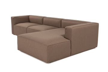 4-sits Soffa med Divan Abbas - Brun - Möbler - Soffa - Divansoffa & schäslongsoffa - 4 sits soffa med divan