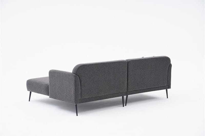 4-sits Soffa med Divan Revos - Antracit - Möbler - Soffa - Divansoffa & schäslongsoffa - 4 sits soffa med divan