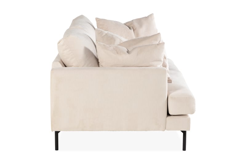 Menard 3-sits Djup Manchestersoffa - Beige - Möbler - Soffa - 3 sits soffa
