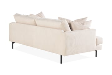Menard 3-sits Djup Manchestersoffa - Beige - Möbler - Soffa - 3 sits soffa