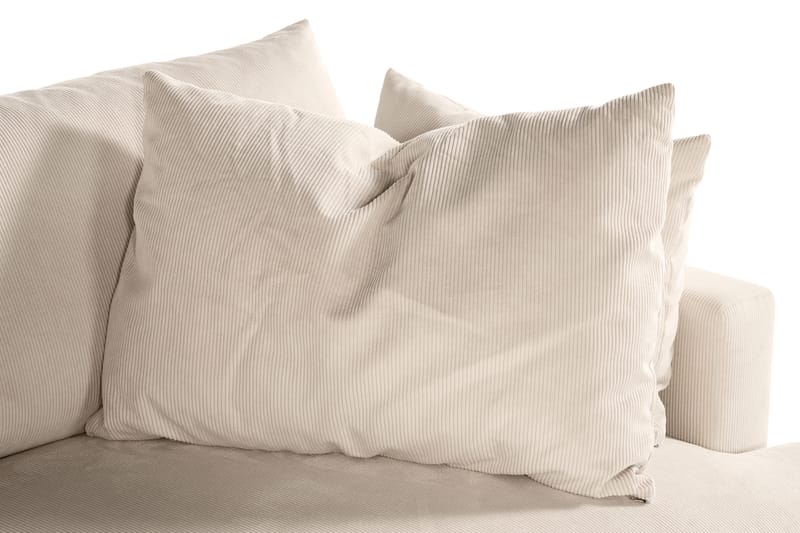 Menard 3-sits Djup Manchestersoffa - Beige - Möbler - Soffa - 3 sits soffa