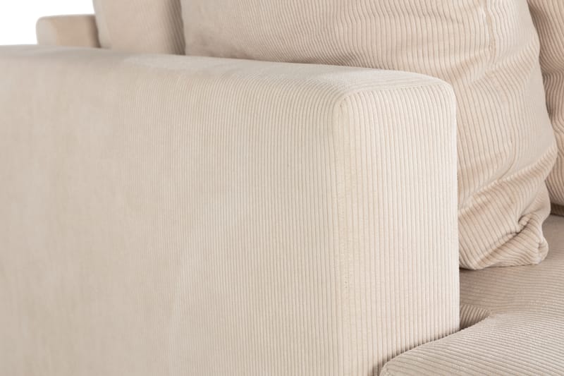 Menard 3-sits Djup Manchestersoffa - Beige - Möbler - Soffa - 3 sits soffa