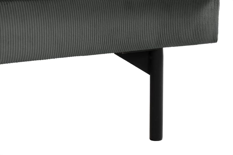 Menard 3-sits Djup Manchestersoffa - Grå - Möbler - Soffa - 3 sits soffa