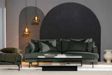 Menard 3-sits Djup Manchestersoffa - Grön - Möbler - Soffa - 3 sits soffa