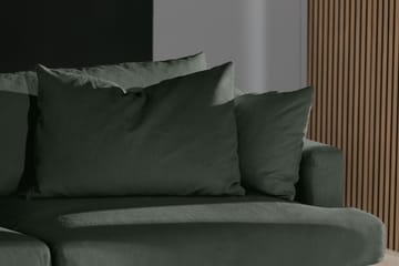 Menard 3-sits Djup Manchestersoffa - Grön - Möbler - Soffa - 3 sits soffa