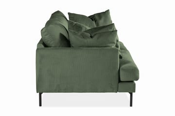 Menard 3-sits Djup Manchestersoffa - Grön - Möbler - Soffa - 3 sits soffa