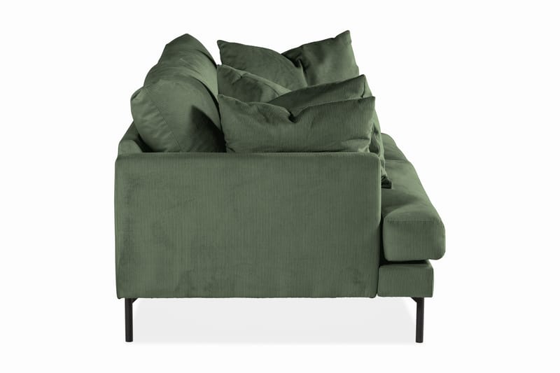 Menard 3-sits Djup Manchestersoffa - Grön - Möbler - Soffa - 3 sits soffa