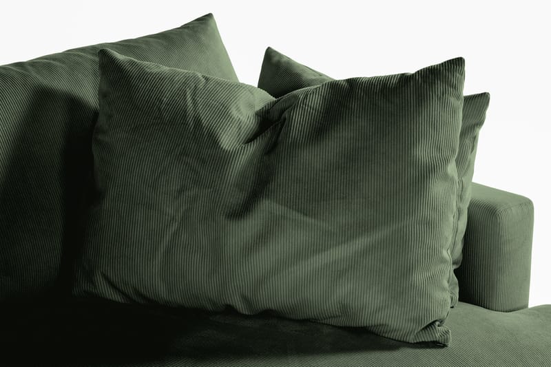 Menard 3-sits Djup Manchestersoffa - Grön - Möbler - Soffa - 3 sits soffa