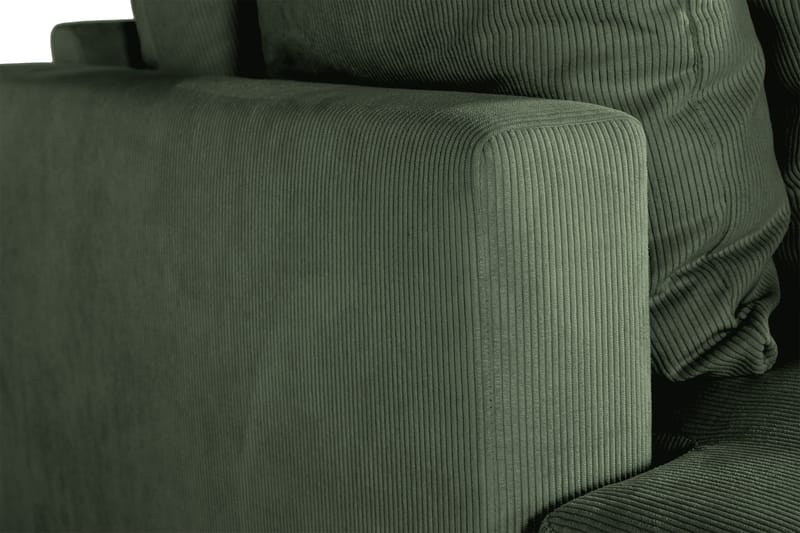 Menard 3-sits Djup Manchestersoffa - Grön - Möbler - Soffa - 3 sits soffa