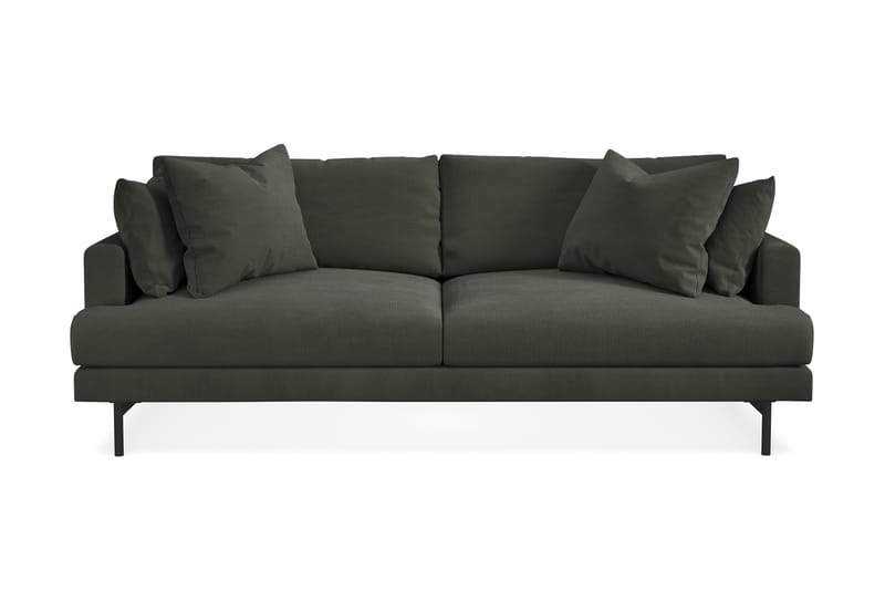 Menard 3-sits Djup Manchestersoffa - Mörkgrön - Möbler - Soffa - 3 sits soffa