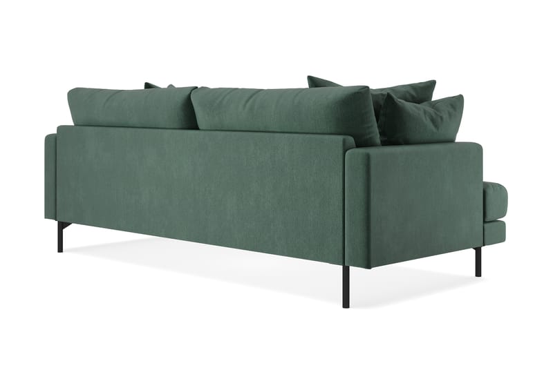 Menard 3-sits Djup Sammetssoffa - Mörkgrön - Möbler - Soffa - Sammetssoffa