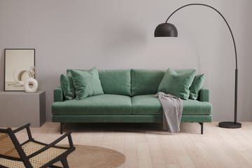 Menard 3-sits Djup Sammetssoffa - Mörkgrön - Möbler - Soffa - Sammetssoffa