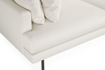 Menard 3-sits Djup Soffa i Bouclé - Vit - Möbler - Soffa - 3 sits soffa