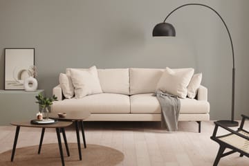 Menard 3-sits Djup Tygsoffa 225 cm bred - Beige - Möbler - Soffa - 3 sits soffa