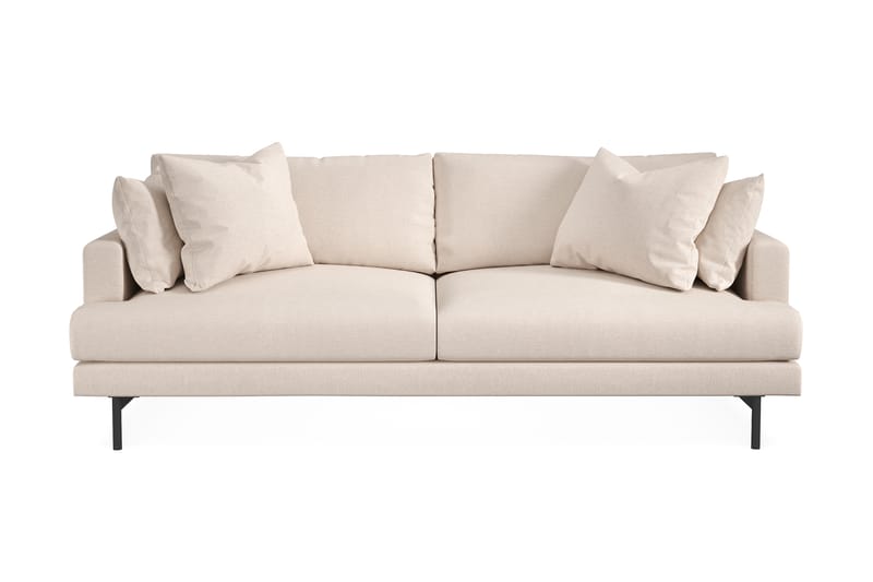 Menard 3-sits Djup Tygsoffa - Beige - Möbler - Soffa - 3 sits soffa