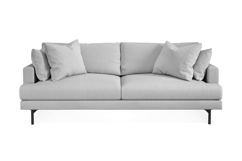 Menard 3-sits Djup Tygsoffa - Ljusgrå - Möbler - Soffa - 3 sits soffa