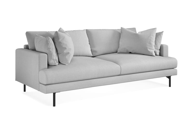 Menard 3-sits Djup Tygsoffa - Ljusgrå - Möbler - Soffa - 3 sits soffa
