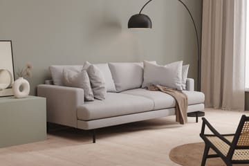 Menard 3-sits Djup Tygsoffa - Ljusgrå - Möbler - Soffa - 3 sits soffa