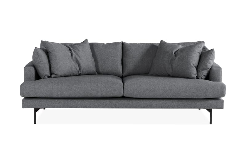 Menard 3-sits Djup Tygsoffa - Mörkgrå - Möbler - Soffa - 3 sits soffa