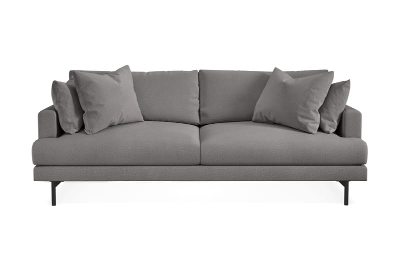 Menard 3-sits Djup Tygsoffa - Mörkgrå - Möbler - Soffa - 3 sits soffa