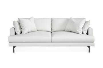 Menard 3-sits Djup Tygsoffa - Vit - Möbler - Soffa - 3 sits soffa