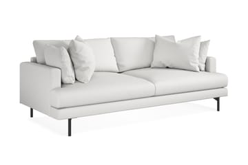 Menard 3-sits Djup Tygsoffa - Vit - Möbler - Soffa - 3 sits soffa