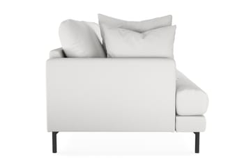 Menard 3-sits Djup Tygsoffa - Vit - Möbler - Soffa - 3 sits soffa