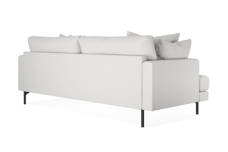 Menard 3-sits Djup Tygsoffa - Vit - Möbler - Soffa - 3 sits soffa