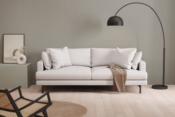 Menard 3-sits Djup Tygsoffa - Vit - Möbler - Soffa - 3 sits soffa