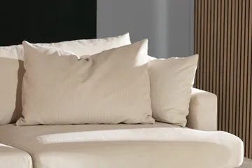 Menard 4-sits Djup Manchestersoffa - Beige - Möbler - Soffa - 4 sits soffa