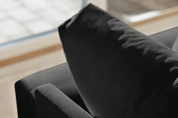 Menard 4-sits Djup Manchestersoffa - Grå - Möbler - Soffa - 4 sits soffa